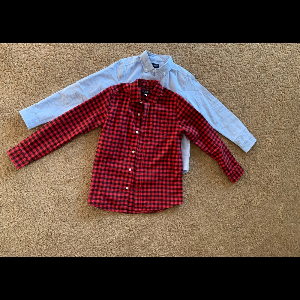 The children’s place dress shirts. Two NWOT. Button up shirts.